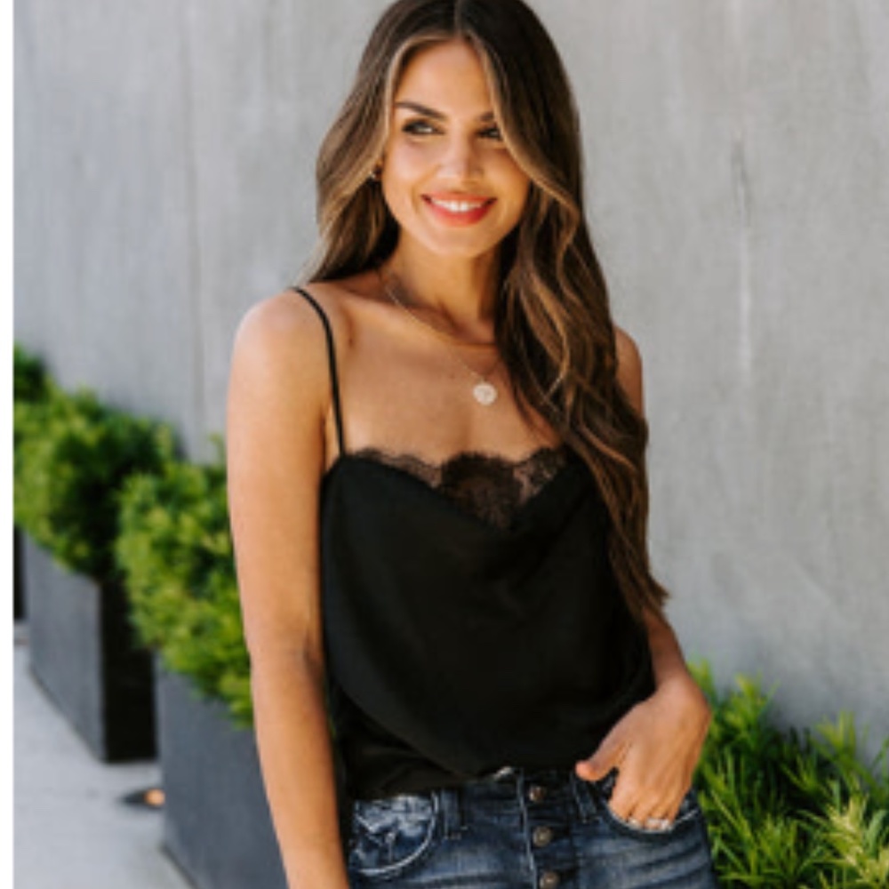 VICI Kirsty Lace Cami Tank, Size Small